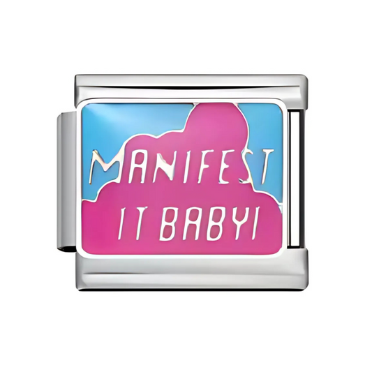 Manifest It Baby Charm