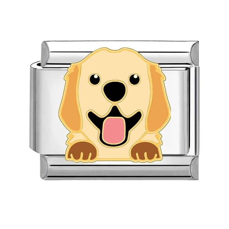 Golden Puppy Charm