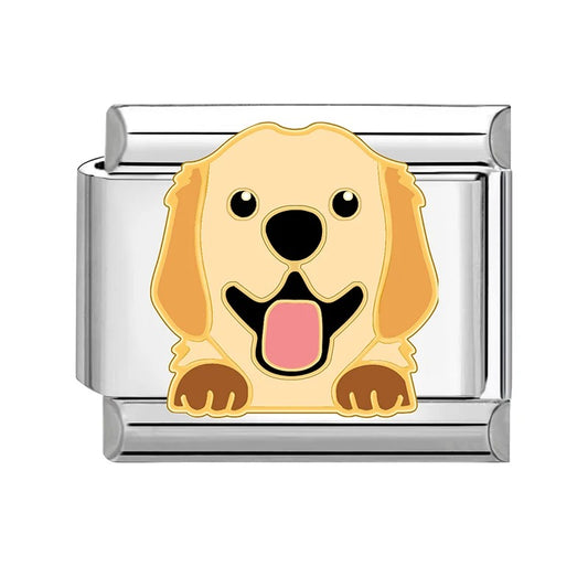 Golden Puppy Charm