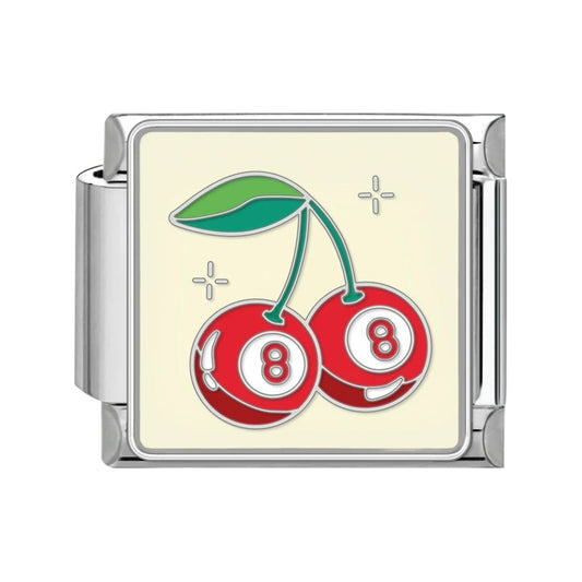 Lucky 8-Ball Cherry Charm