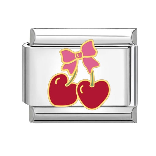 Bow Cherry Charm