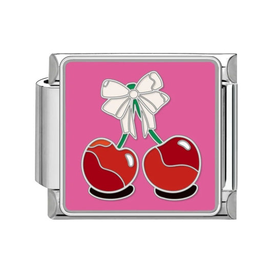 Sweetheart Cherry Bow Charm